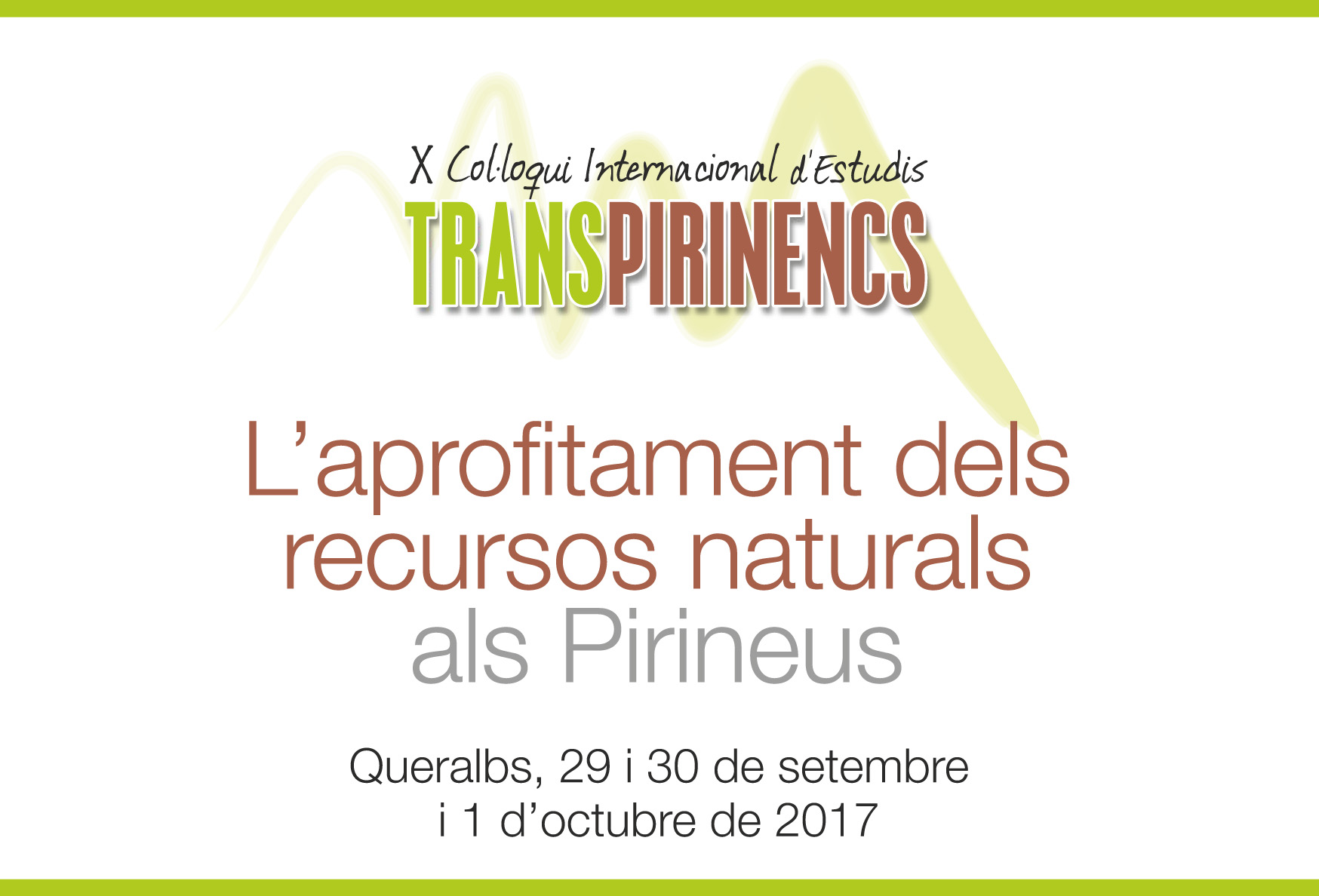 X Col·loqui Estudis Transpirinencs